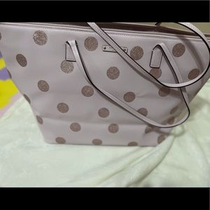 Kate Space pink polka dots tote